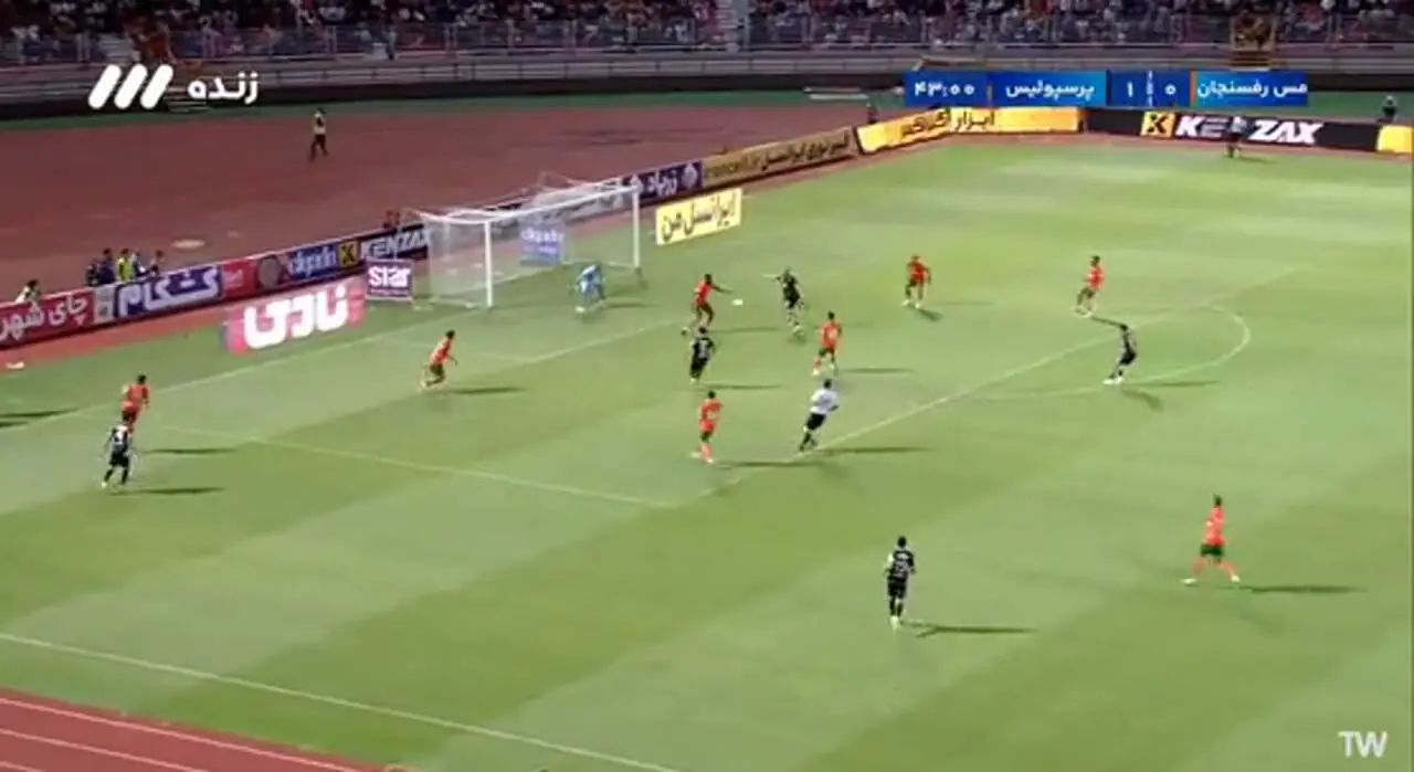 گل دوم پرسپولیس به مس توسط دورسون