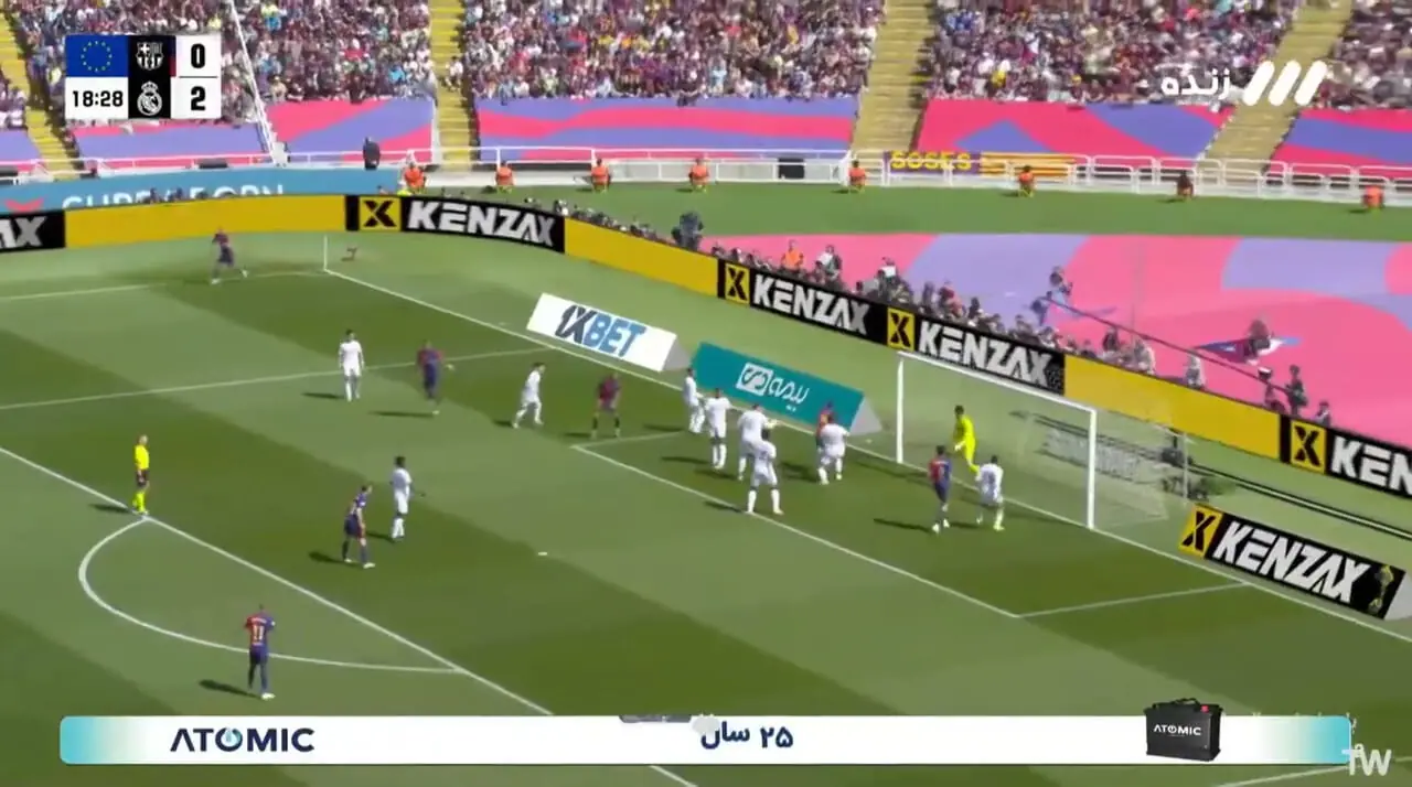 گل اول بارسلونا به رئال مادرید توسط گارسیا