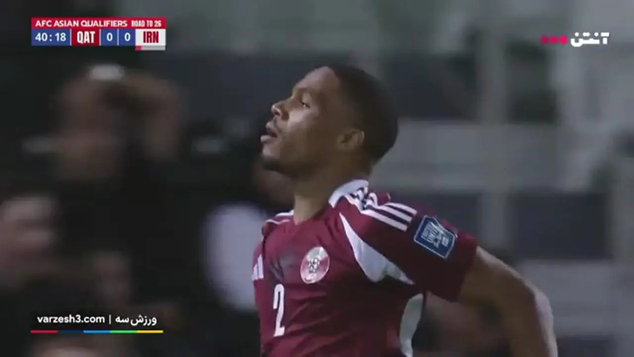 گل اول قطر به ایران (پدرو میگل)