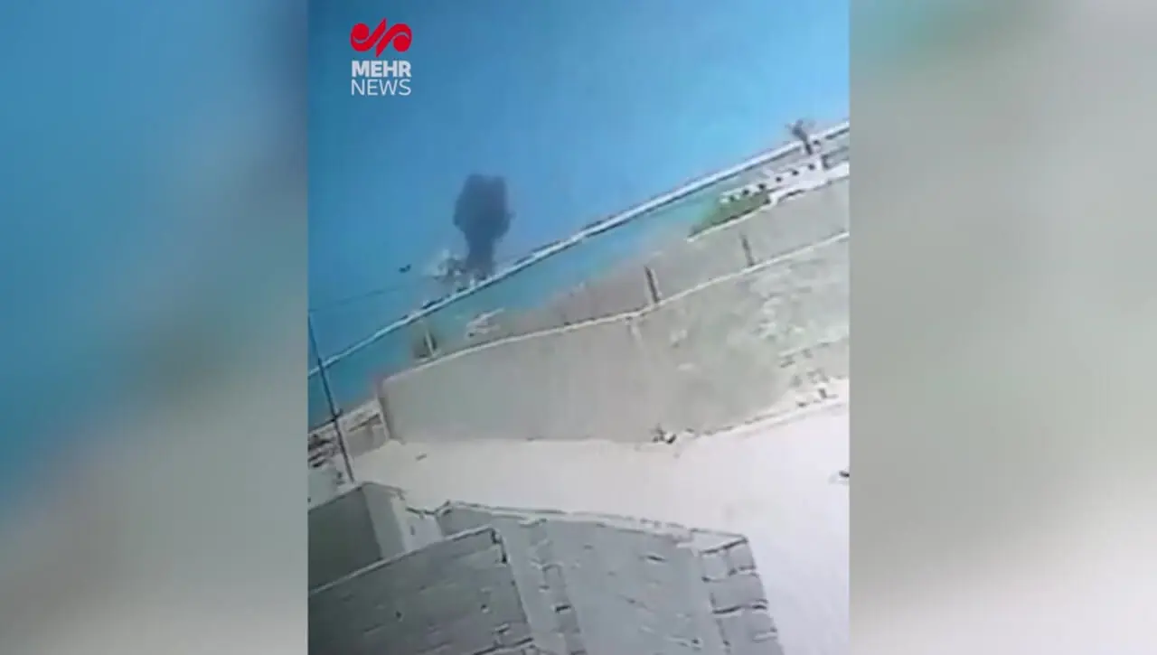 فیلم لحظه انفجار اسکله متانول بندر دیر بوشهر