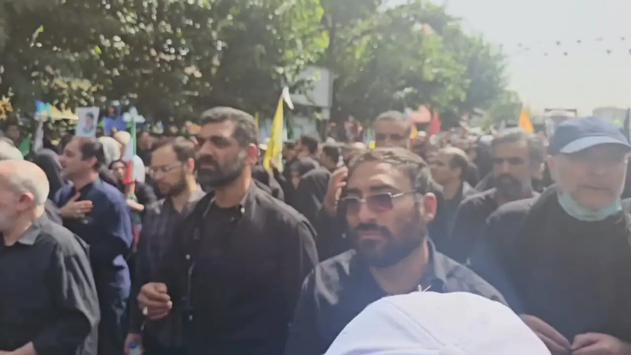 حضور محمدباقر قالیباف در تشییع شهدای اقتدار