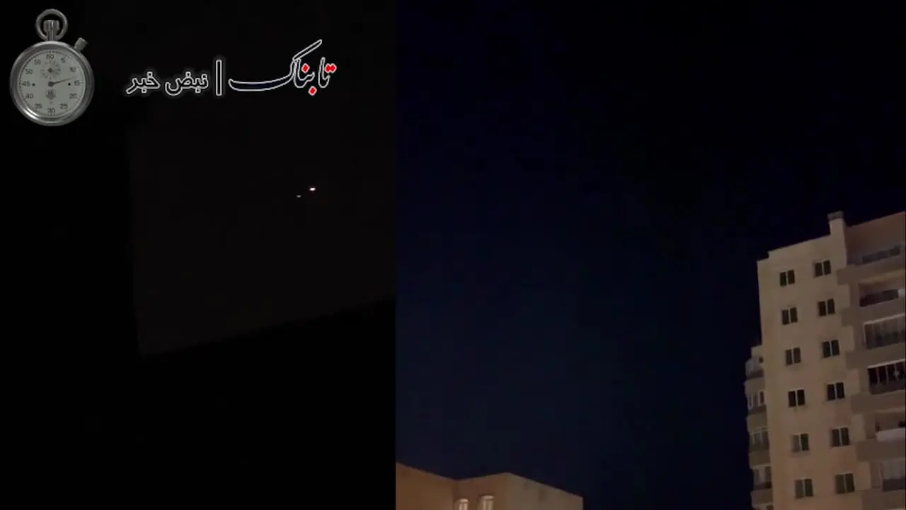 فیلم لحظات درگیری پدافند ایران با اف 16 اسرائیل