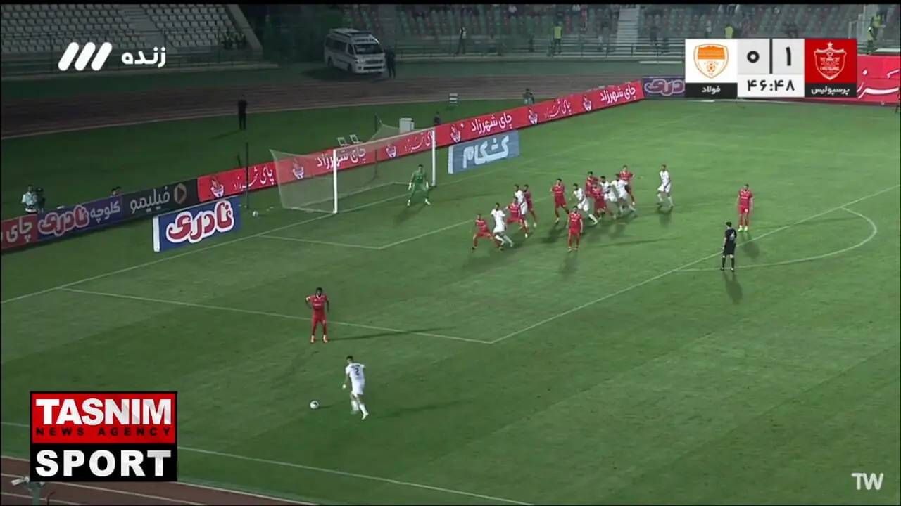 سوپر گل فولاد به پرسپولیس توسط سلیمانی