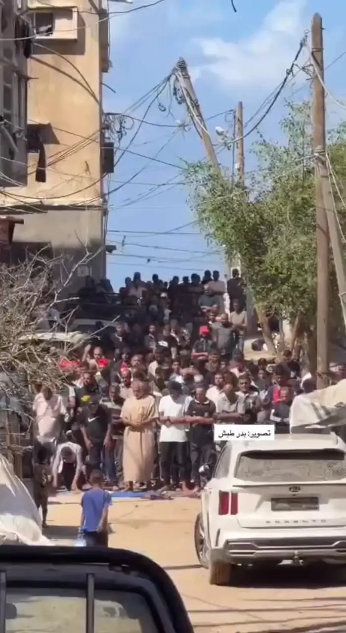 اولین نماز جمعه غزه پس از آتش بس