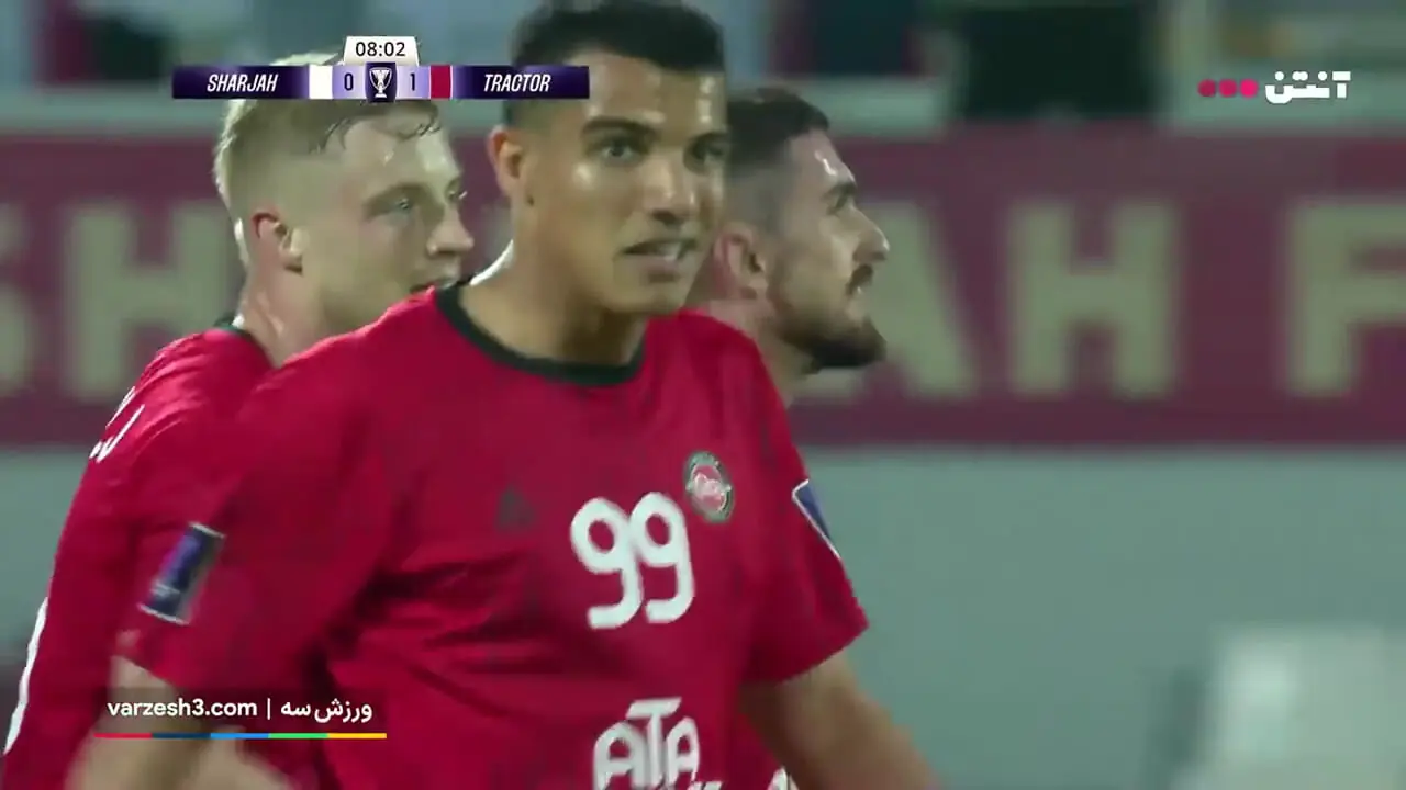 گل اول تراکتور به شارجه