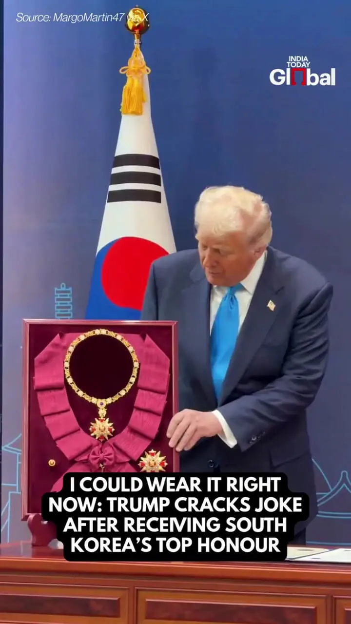 اعطای بالاترین نشان غیرنظامی کرهجنوبی به دونالد ترامپ