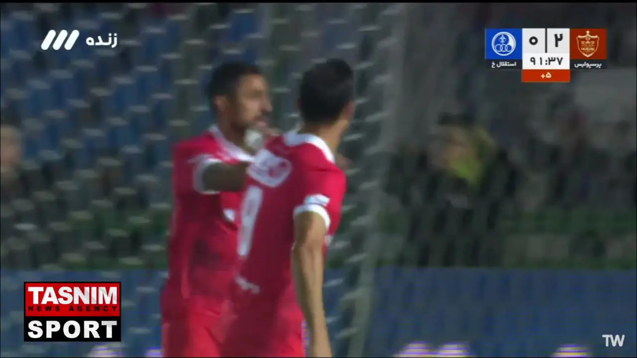 گل سوم پرسپولیس به استقلال خوزستان