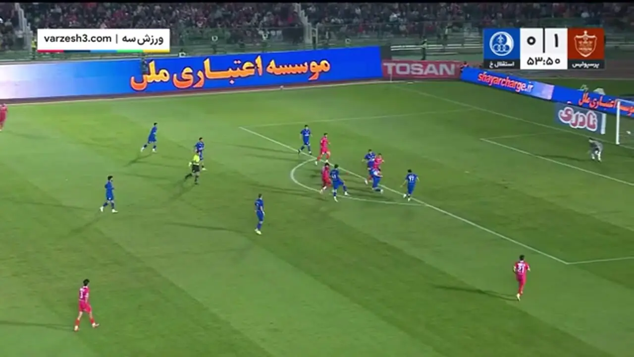 خلاصه بازی پرسپولیس 3 - استقلال خوزستان 0 / گل های بازی پرسپولیس در برابر استقلال