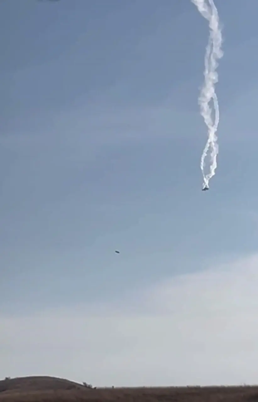 انتشار فیلم سقوط هواپیمای نظامی ترکیه در گرجستان