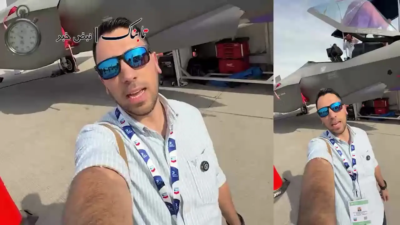 یک ایرانی پشت فرمان جنگنده اف 35!