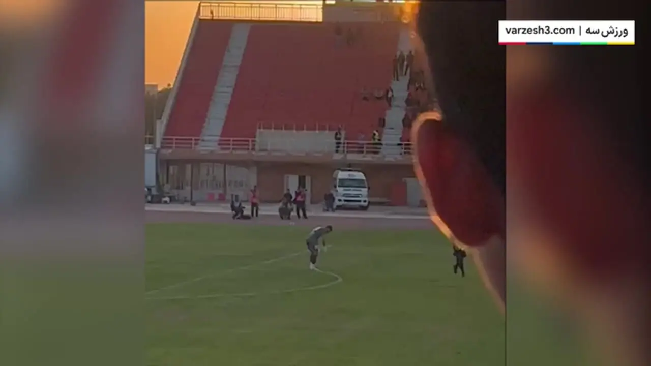 لحظه زمین زدن مامور نیروی انتظامی، حسین حسینی