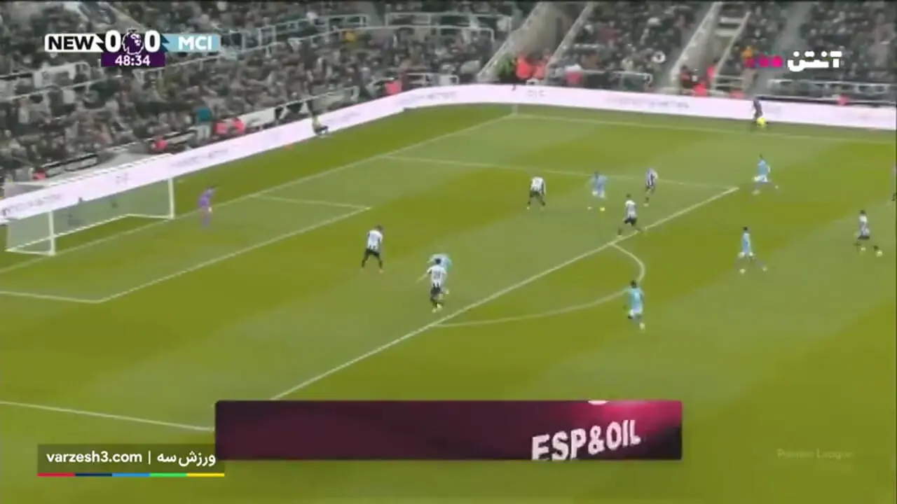 خلاصه بازی نیوکاسل ۲ - منچسترسیتی ۱