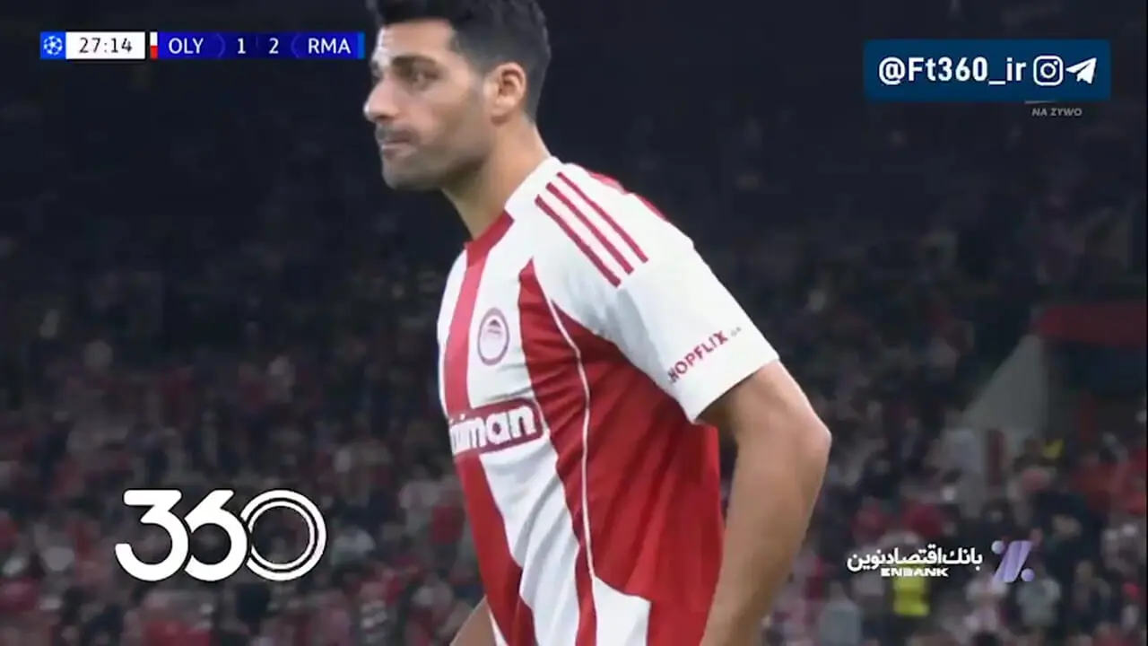 لحظه ورود مهدی طارمی به زمین مسابقه با رئال مادرید