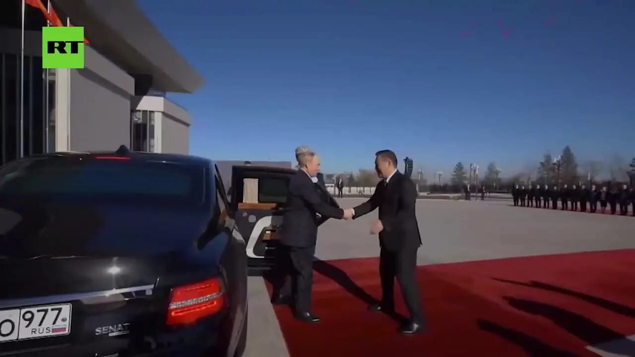 سنگ تمام در استقبال از پوتین در قرقیزستان