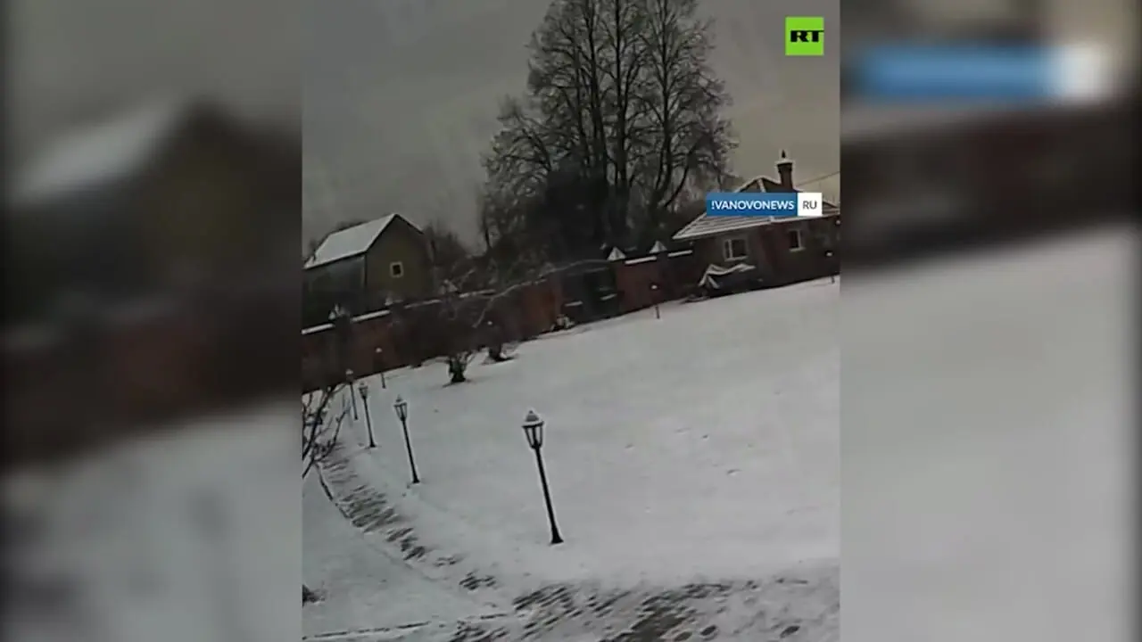 لحظات نصف شدن هواپیمای آنتونوف روس قبل از سقوط