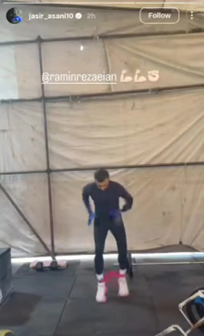 ویدو/ تمرینات انفرادی رامین رضاییان به صفحه یاسر آسانی رسید