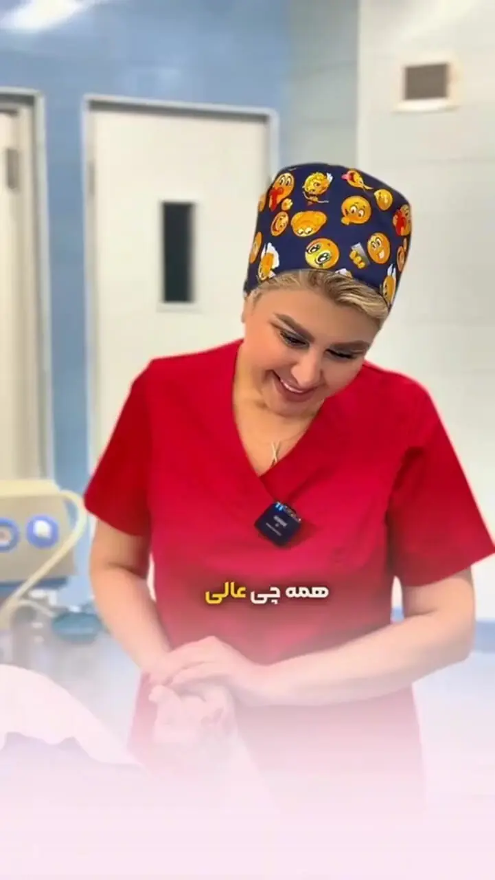 لحظه تولد دختر پیام نیازمند