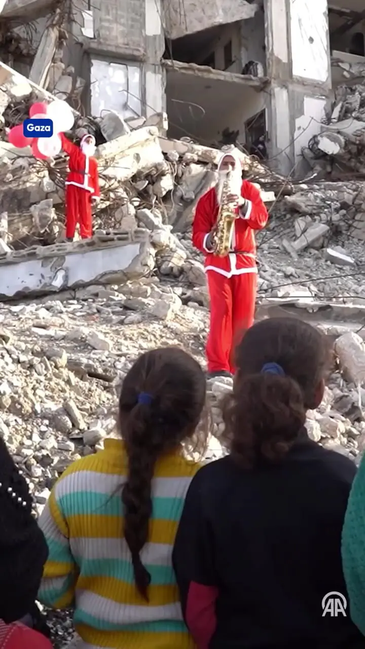 بابانوئل به غزه رفت