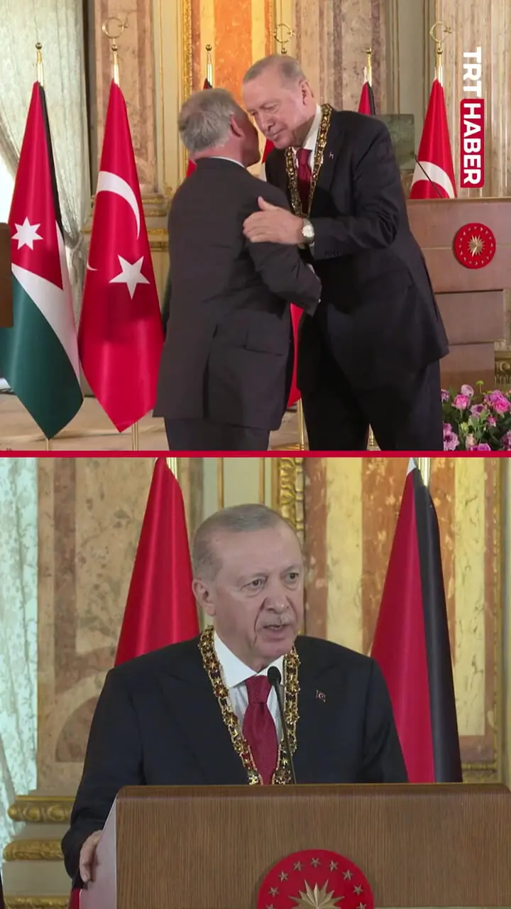 اهدای عالی‌ترین نشان اردن به اردوغان
