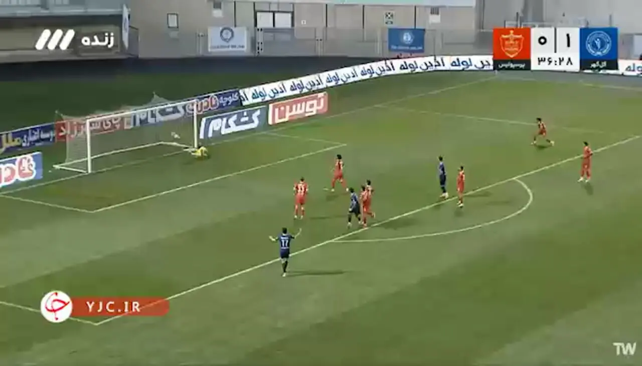 گل دوم گلگهر به پرسپولیس