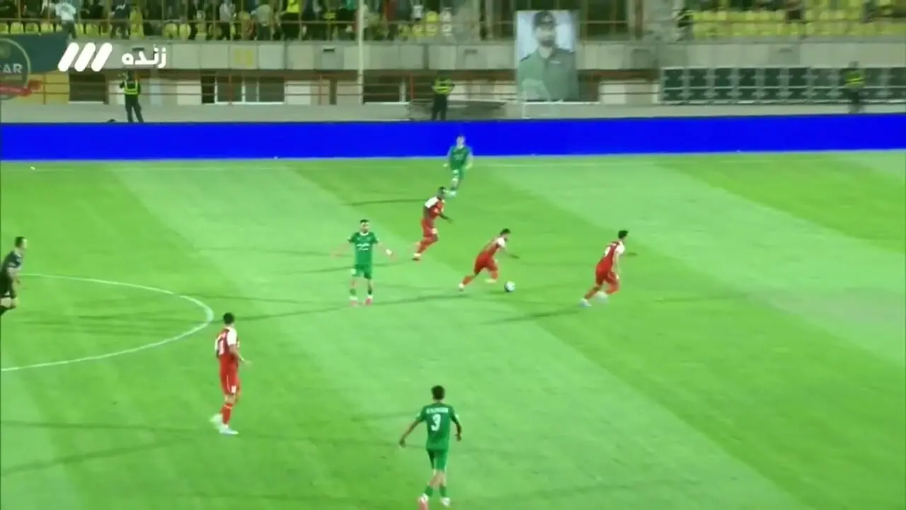 گل دوم پرسپولیس به شمس آذر توسط محمد عمری