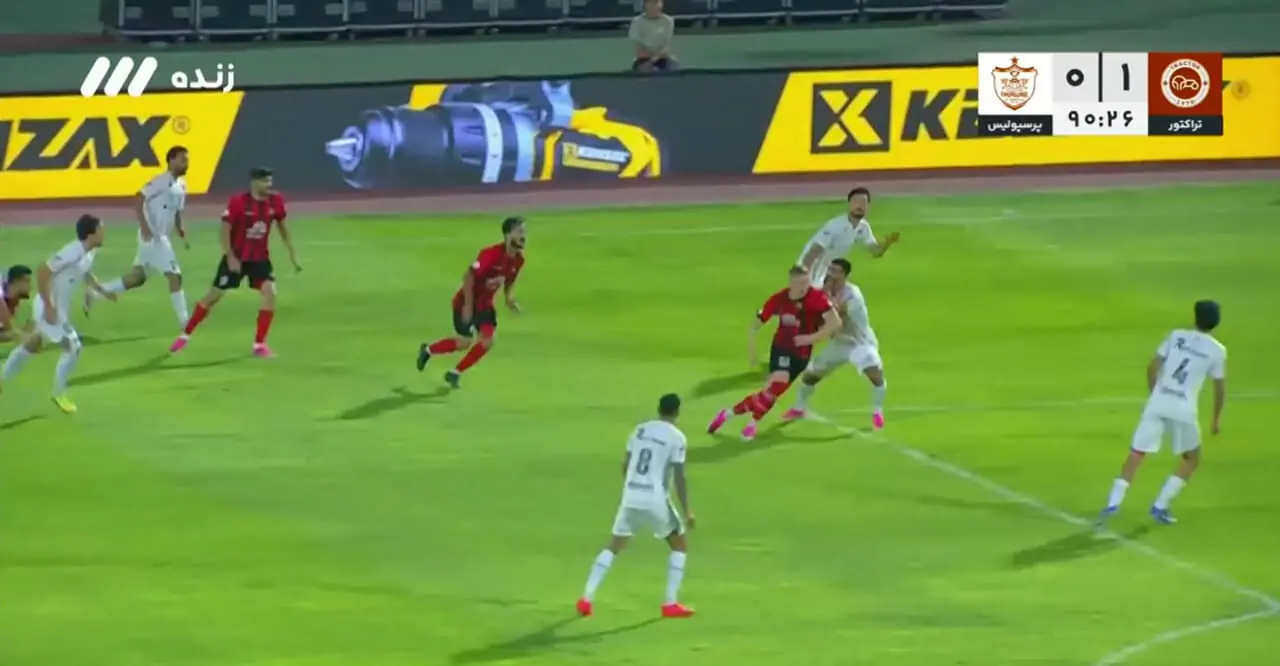 گل اول تراکتور به پرسپولیس